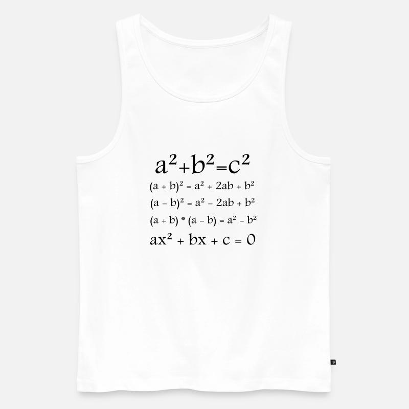 Mathematik / Math / Formel - Männer Premium Bio Tank Top - Weiß