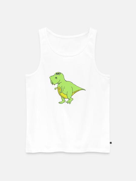 Trex - Men's Premium Organic Tank Top - white