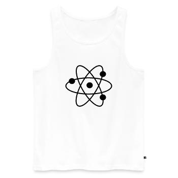 science - Männer Premium Bio Tank Top - Weiß - Vorne - AI Model Male 178 light (178cm)