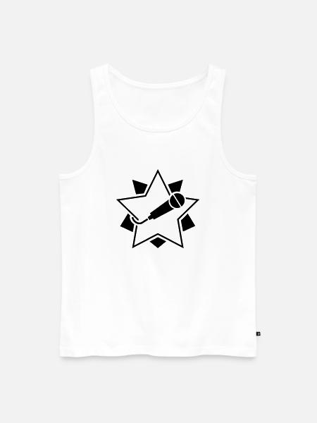 superstar__f1 - Men's Premium Organic Tank Top - white