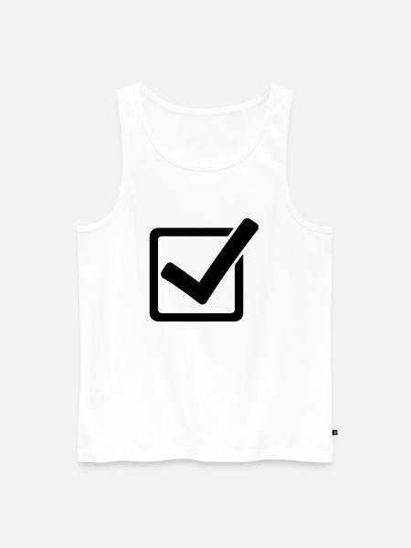 Haken - Männer Premium Bio Tank Top - Weiß