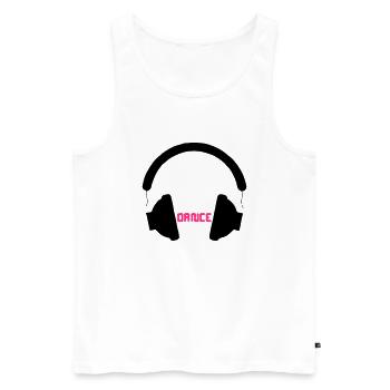 Dance - Débardeur bio Premium Homme - blanc - Devant - Michal (187cm)