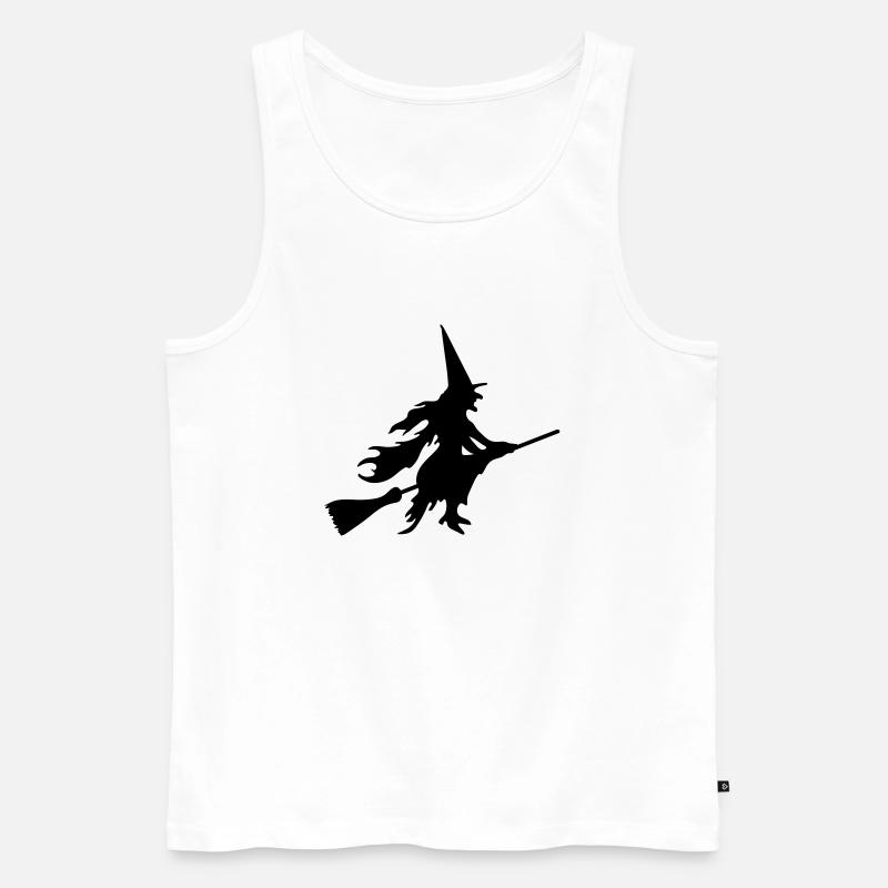 Witch - Männer Premium Bio Tank Top - Weiß