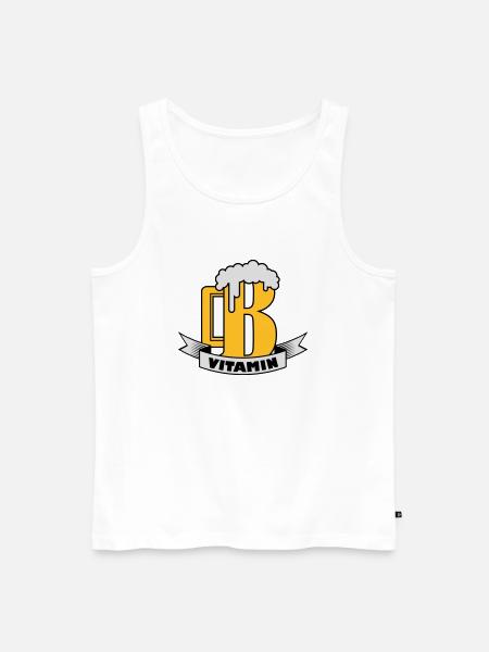B vitamin - Men's Premium Organic Tank Top - white