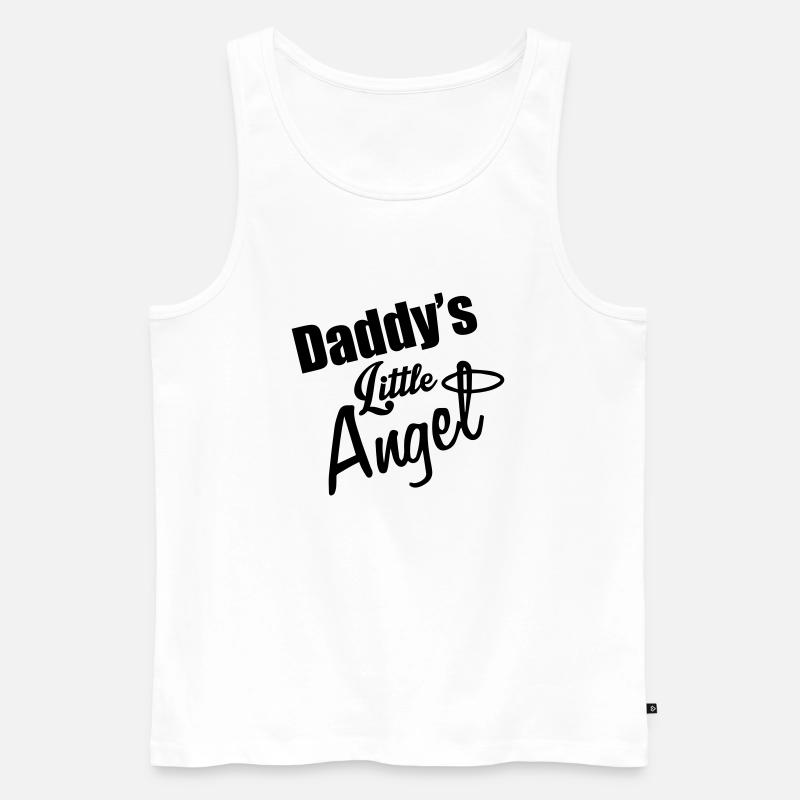 Daddy's Angel - Männer Premium Bio Tank Top - Weiß