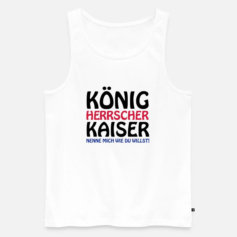 koenig_kaiser3 - Männer Premium Bio Tank Top - Weiß