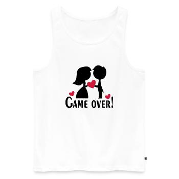 wedding - Men's Premium Organic Tank Top - white - Front - AI Model Male 178 light (178cm)