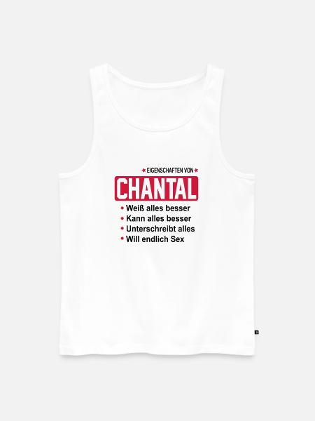 chantal - Männer Premium Bio Tank Top - Weiß