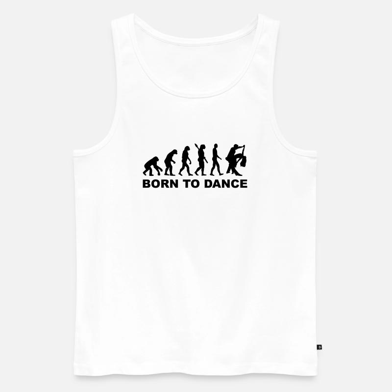 Évolution Danser - Débardeur bio Premium Homme - blanc