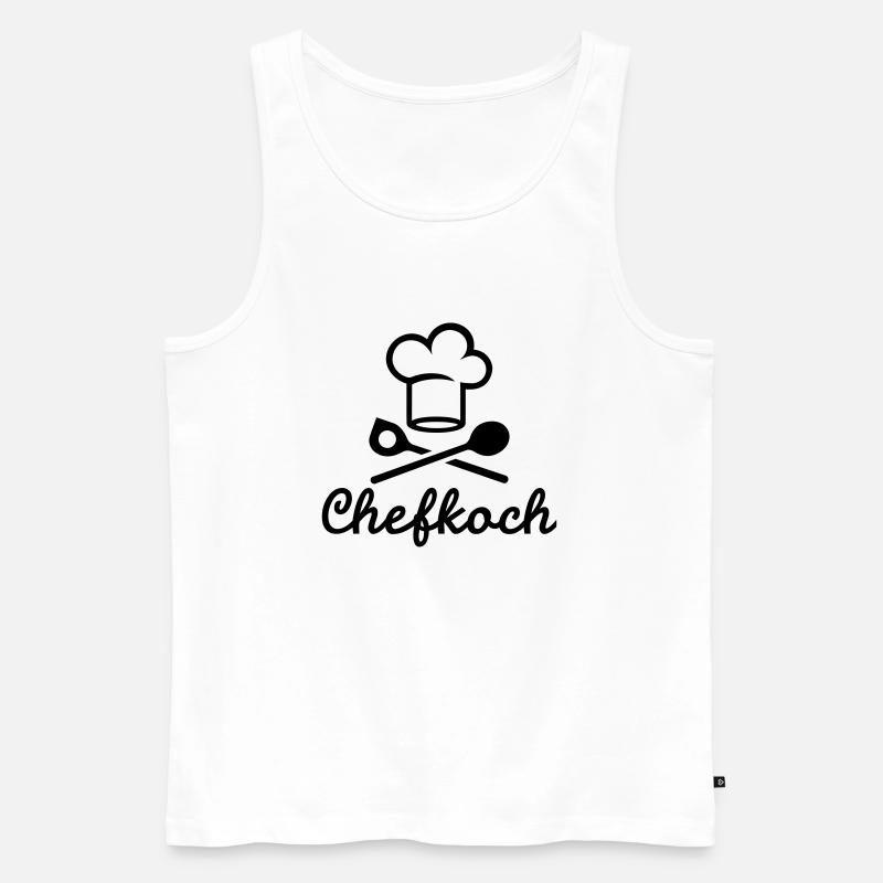Chefkoch - Männer Premium Bio Tank Top - Weiß