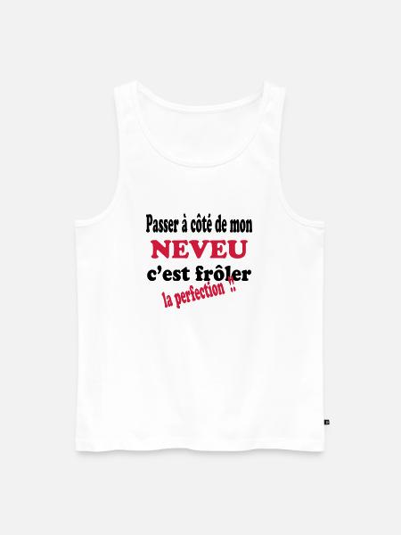 Mon NEVEU la perfection 111 - Men's Premium Organic Tank Top - white