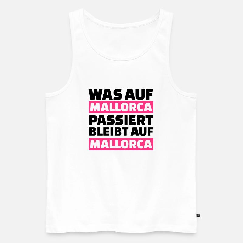 Mallorca - Männer Premium Bio Tank Top - Weiß