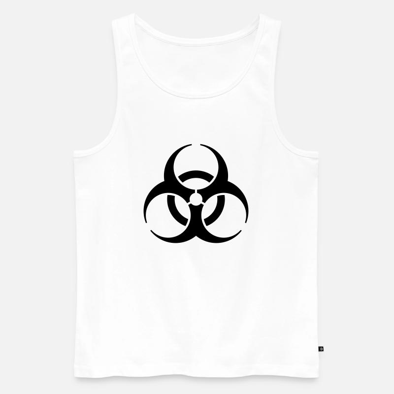 Biohazard Sign (Vector) - Männer Premium Bio Tank Top - Weiß