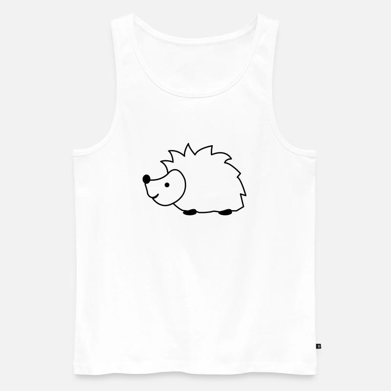 igel - Männer Premium Bio Tank Top - Weiß