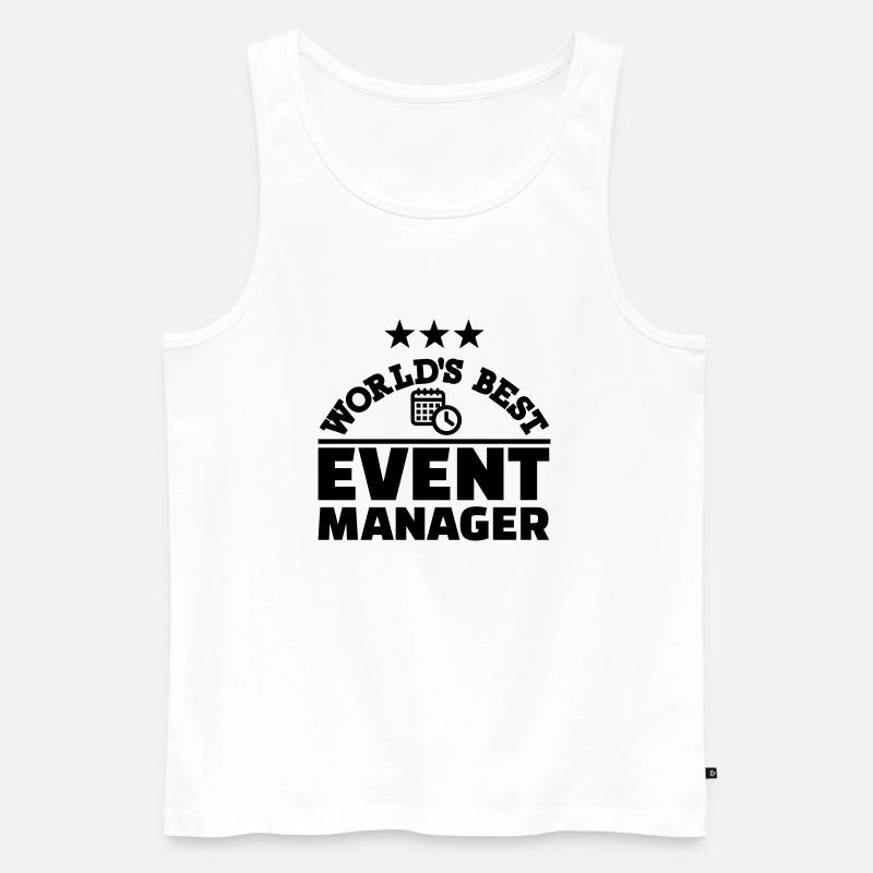 Event Manager - Männer Premium Bio Tank Top - Weiß