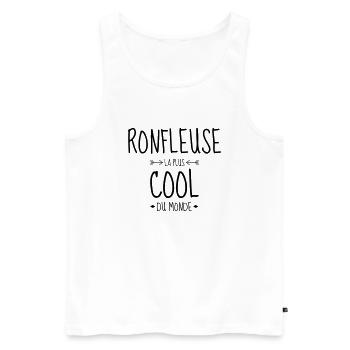 Snore Snorer Schnarcher Ronfler Ronfleur - Men's Premium Organic Tank Top - white - Front - AI Model Male 178 light (178cm)