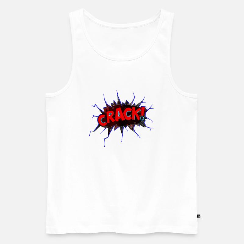 Riss! Comics - Männer Premium Bio Tank Top - Weiß