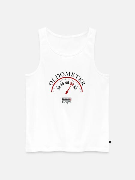 50th Birthday Oldometer - Men's Premium Organic Tank Top - white