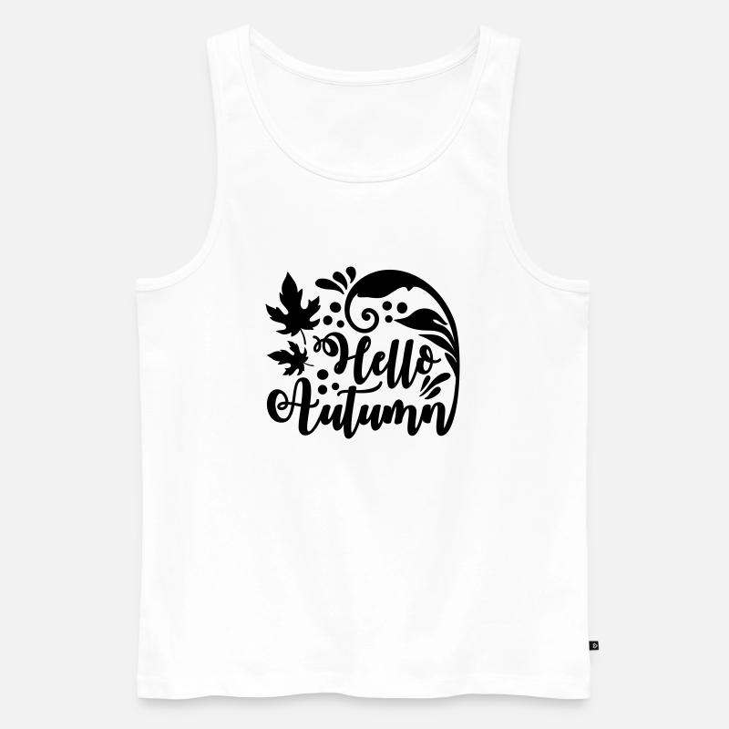 hello autumnb - Männer Premium Bio Tank Top - Weiß