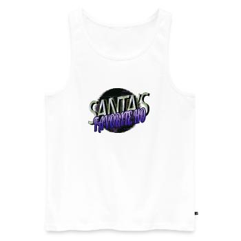 birthday present quote beard sayings geek dork - Men's Premium Organic Tank Top - white - Front - AI Model Male 178 light (178cm)
