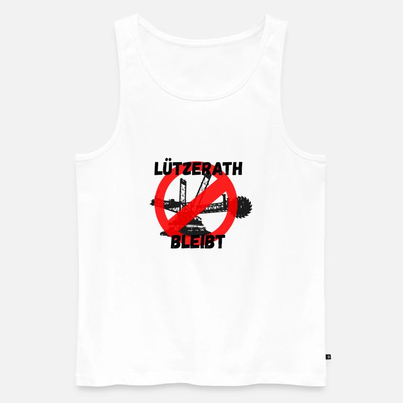 Lützerath - Männer Premium Bio Tank Top - Weiß