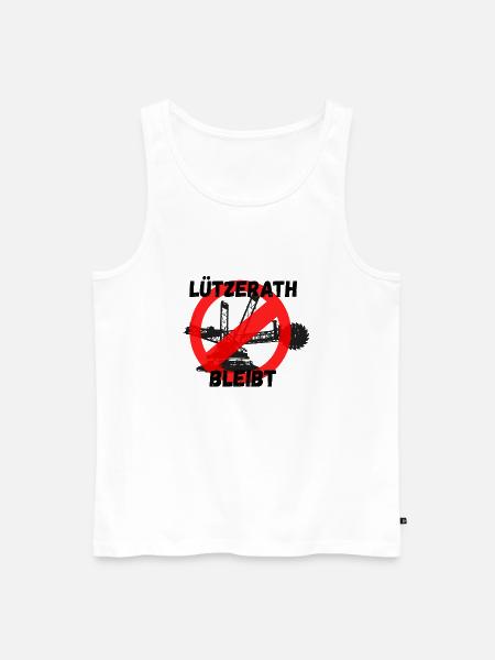 Braunkohle Klima - Männer Premium Bio Tank Top - Weiß