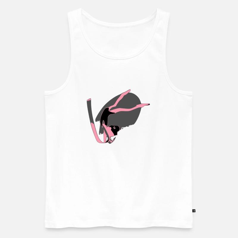 Die Turnerin - Männer Premium Bio Tank Top - Weiß