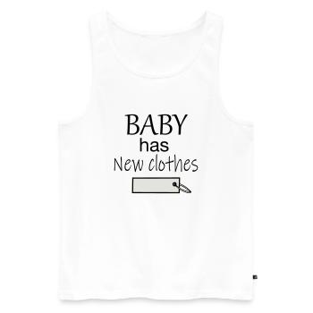 Bébé a de nouveaux vêtements - Débardeur bio Premium Homme - blanc - Devant - Michal (187cm)