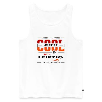 Leipzig Meine Stadt Cool I Love Reise Tour - Männer Premium Bio Tank Top - Weiß - Vorne - AI Model Male 178 light (178cm)