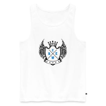 équipage - Débardeur bio Premium Homme - blanc - Devant - Michal (187cm)