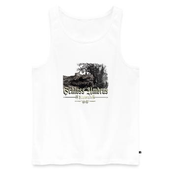 Chateau d Ambras - Innsbruck - Débardeur bio Premium Homme - blanc - Devant - Michal (187cm)