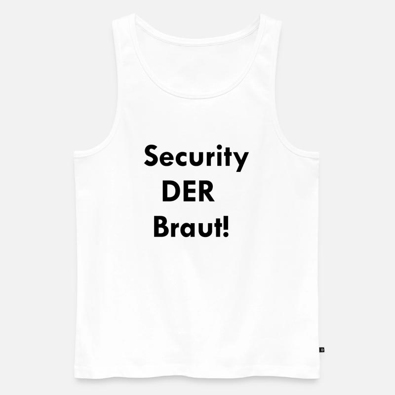 Braut Security - Männer Premium Bio Tank Top - Weiß