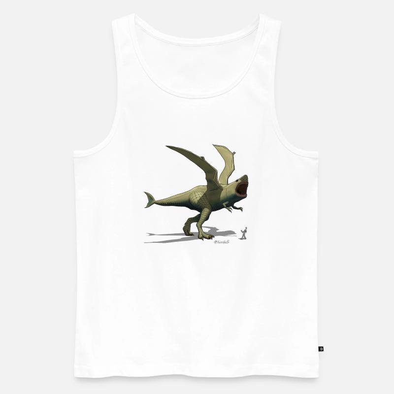 Megadactyl Rex - Männer Premium Bio Tank Top - Weiß