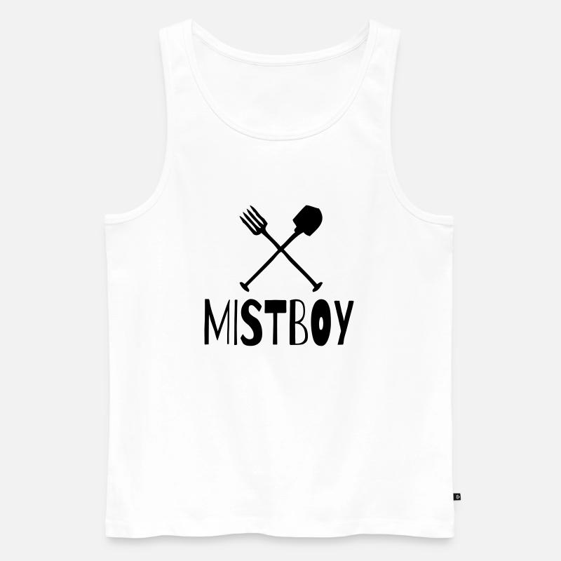Mistboy - Männer Premium Bio Tank Top - Weiß