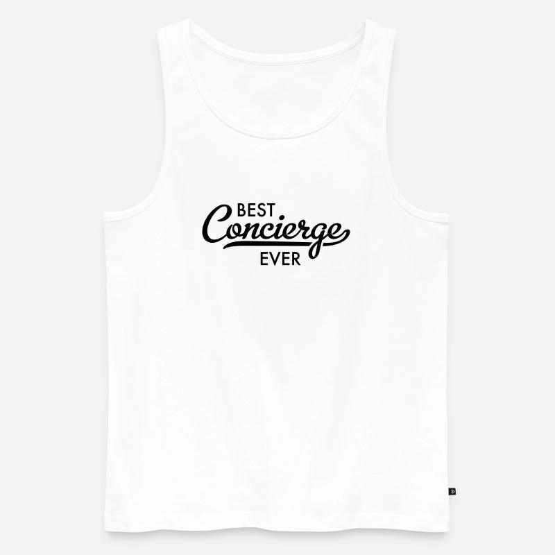 Concierge - Männer Premium Bio Tank Top - Weiß