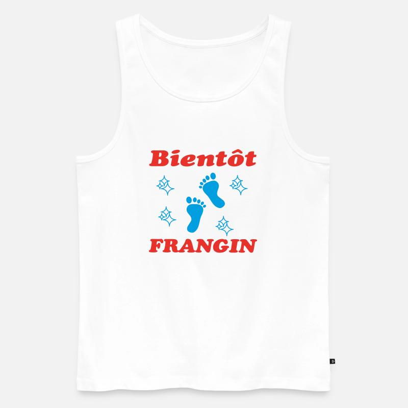 BALD BRUDER - Männer Premium Bio Tank Top - Weiß