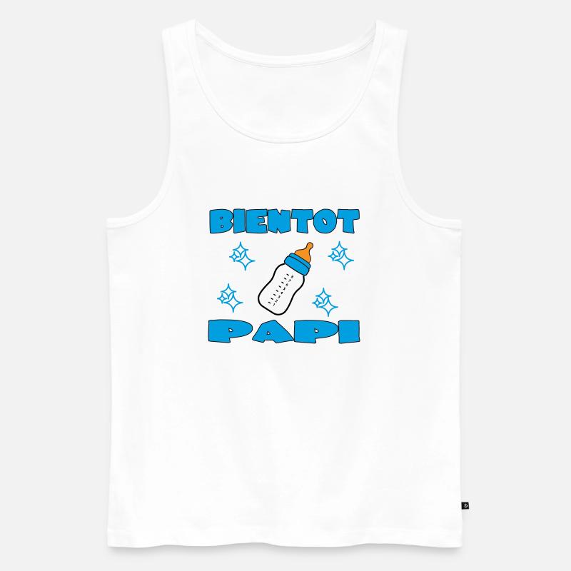 BALD OPA - Männer Premium Bio Tank Top - Weiß