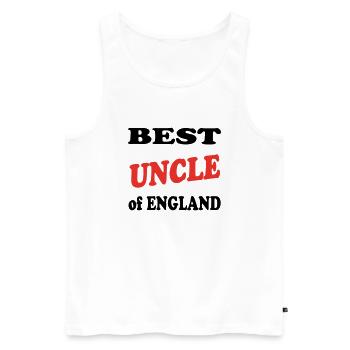 Best UNCLE - Débardeur bio Premium Homme - blanc - Devant - Michal (187cm)