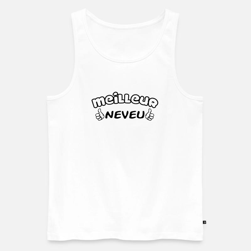 BESTER NEFFE - Männer Premium Bio Tank Top - Weiß