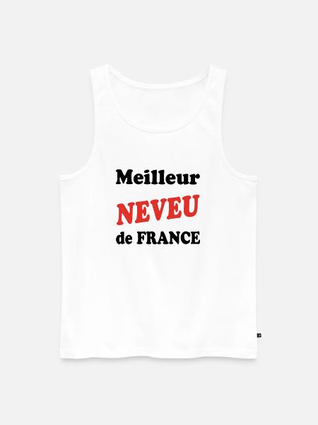 Bester Neffe Frankreichs - Männer Premium Bio Tank Top - Weiß
