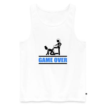 brautpaar game over - Männer Premium Bio Tank Top - Weiß - Vorne - AI Model Male 178 light (178cm)