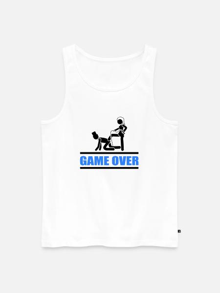 brautpaar game over - Männer Premium Bio Tank Top - Weiß