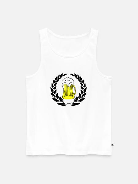 bier wappen 02 - Männer Premium Bio Tank Top - Weiß