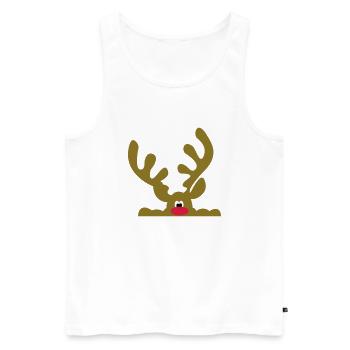 Funny gifts for Christmas - Men's Premium Organic Tank Top - white - Front - AI Model Male 178 light (178cm)