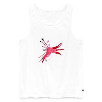 MonstRumms Nr.16 - Männer Premium Bio Tank Top - Weiß - Vorne - Michal (187cm)