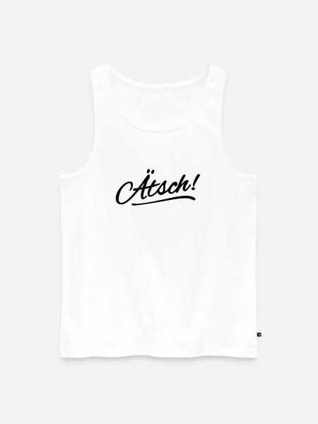 Ätsch - Männer Premium Bio Tank Top - Weiß