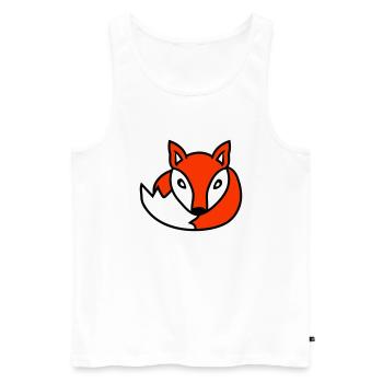 Fuchs Rotfuchs Wildes Tier Schlauer Wald Bewohner - Männer Premium Bio Tank Top - Weiß - Vorne - Michal (187cm)