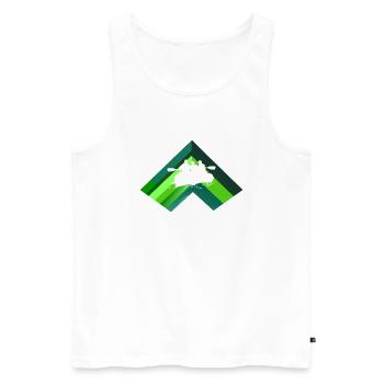 Rafting Kajak - Männer Premium Bio Tank Top - Weiß - Vorne - Michal (187cm)