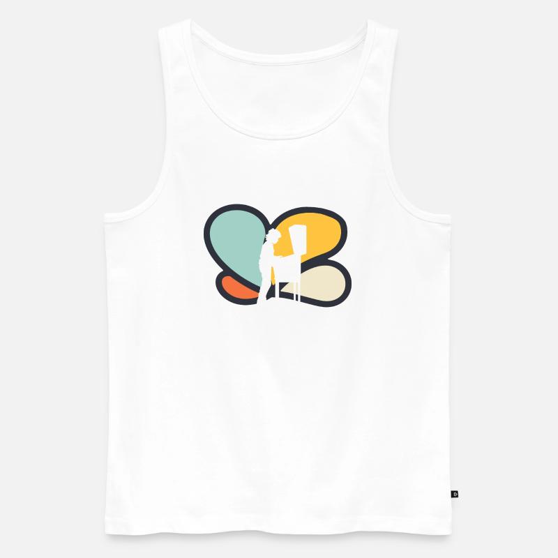 Flipper Zocker - Männer Premium Bio Tank Top - Weiß