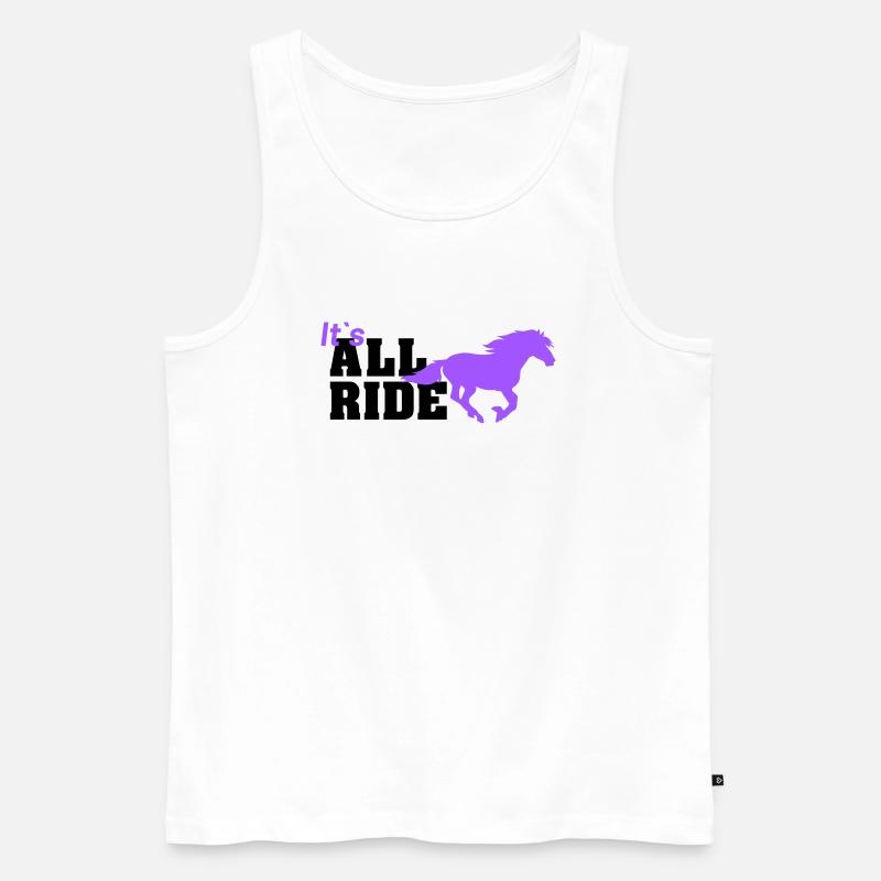 all ride - Männer Premium Bio Tank Top - Weiß